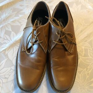Original Penguin Wade Brown Leather Oxfords